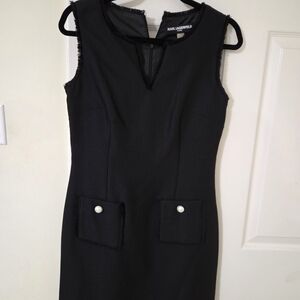 Karl Lagerfeld Black Sleeveless Dress